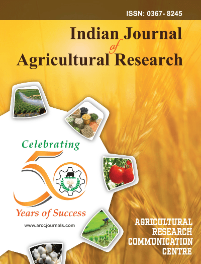 Indian Journal of Agricultural Research cover
