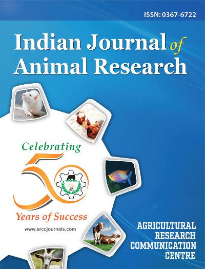 Indian Journal of Animal Research cover