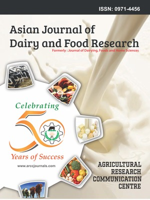 Asian Journal of Dairy and Food Research cover